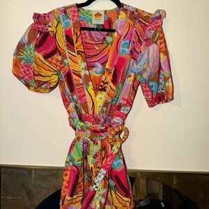FARM Rio Colorful Abstract Jumpsuit - SOLD